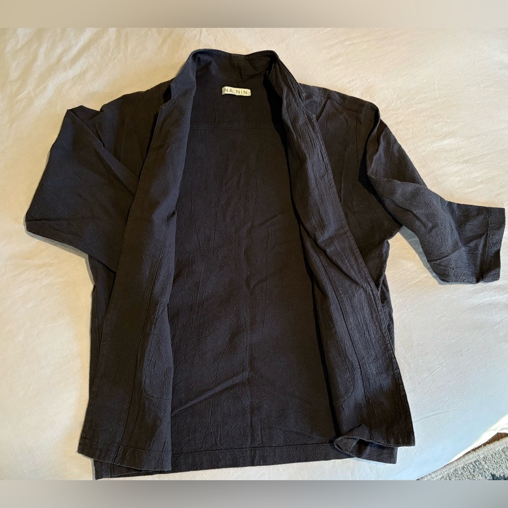 Nanin Black Open Front Blazer View 3